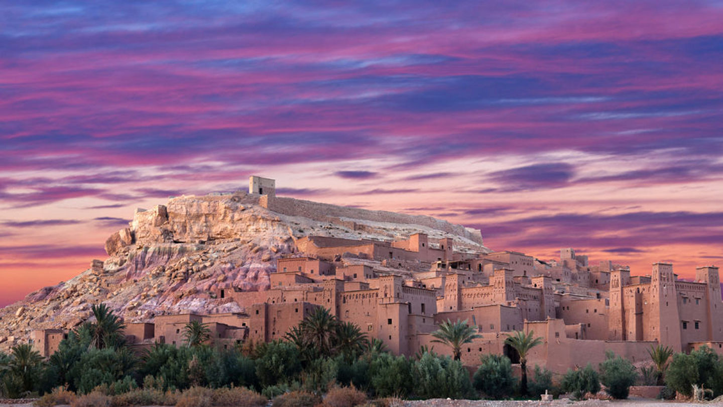 81555478 - panorama of ait benhaddou casbah near ouarzazate city in morocco, africa