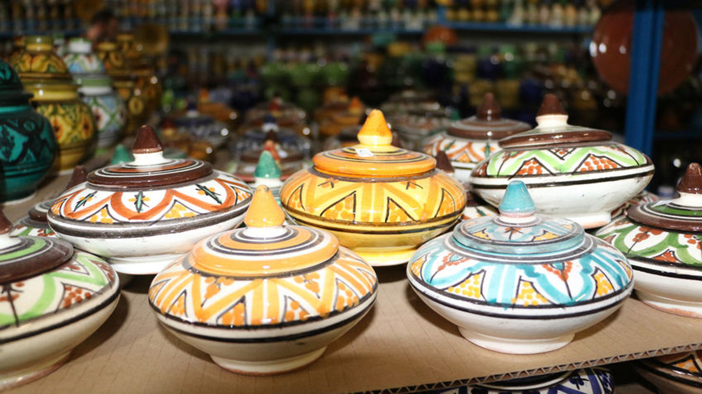 80594128 - clay jars in clay shop and workshop