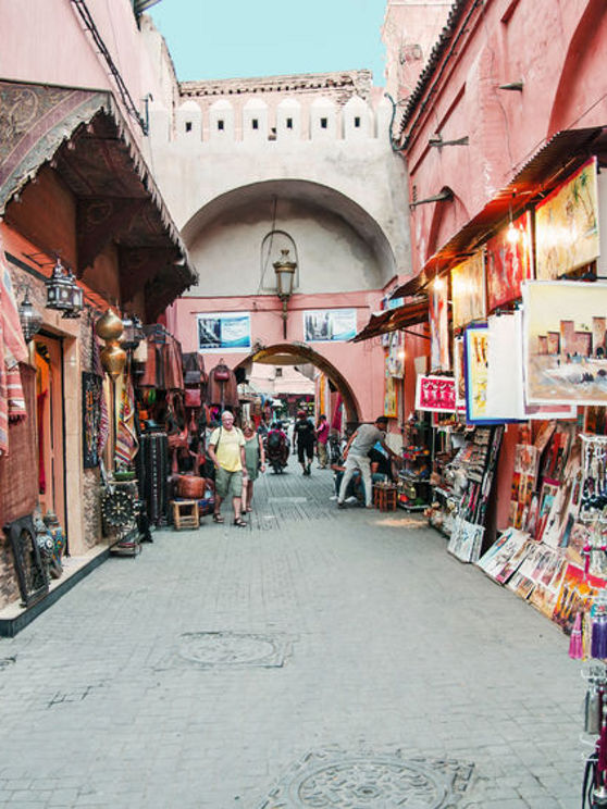 83838946 - streets of marrakech in september 2014