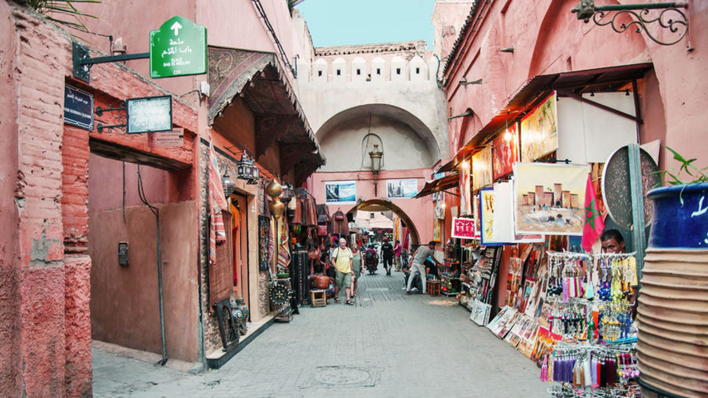 83838946 - streets of marrakech in september 2014