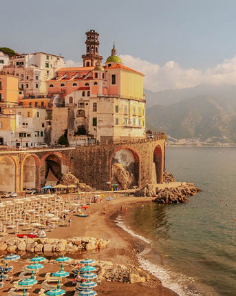 Amalfi coast in Italy.