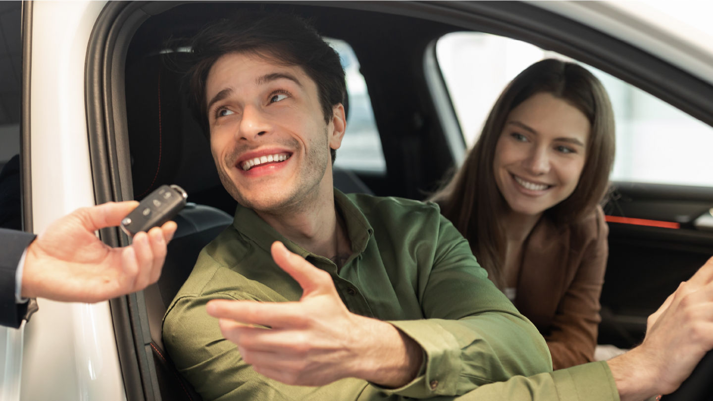 Expat Couple Receiving Keys