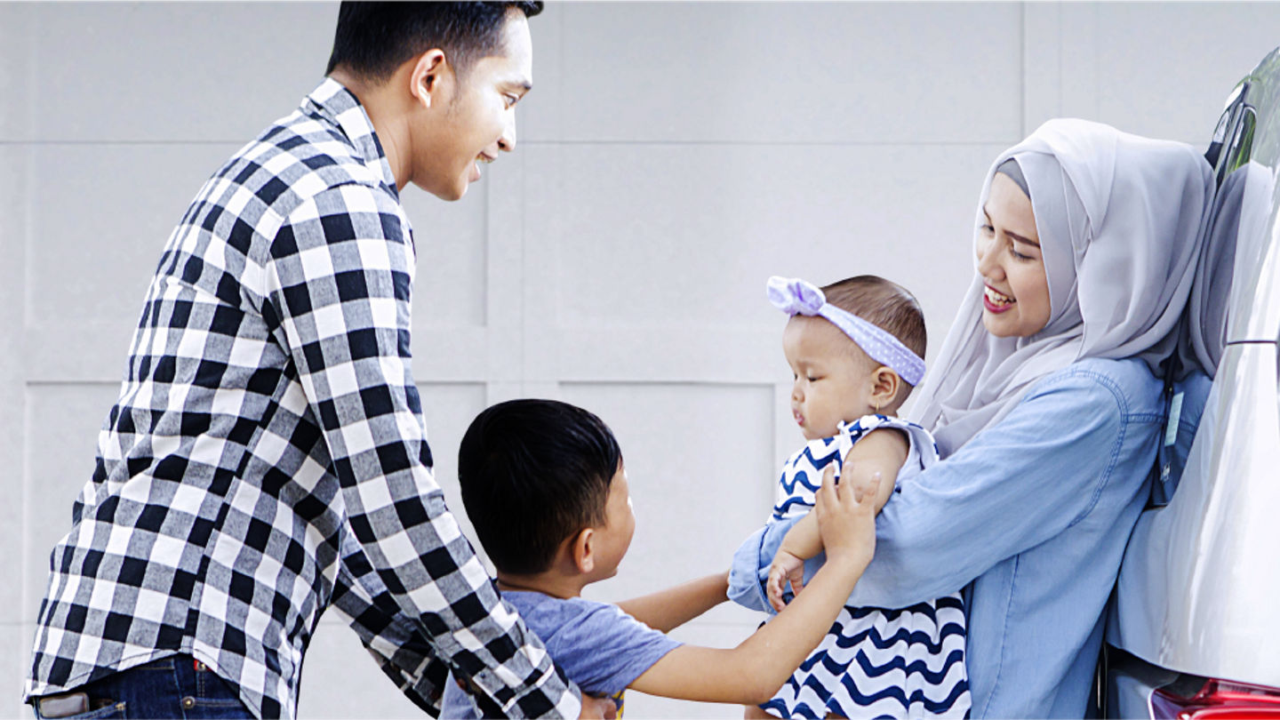 Family Ready for Getaway