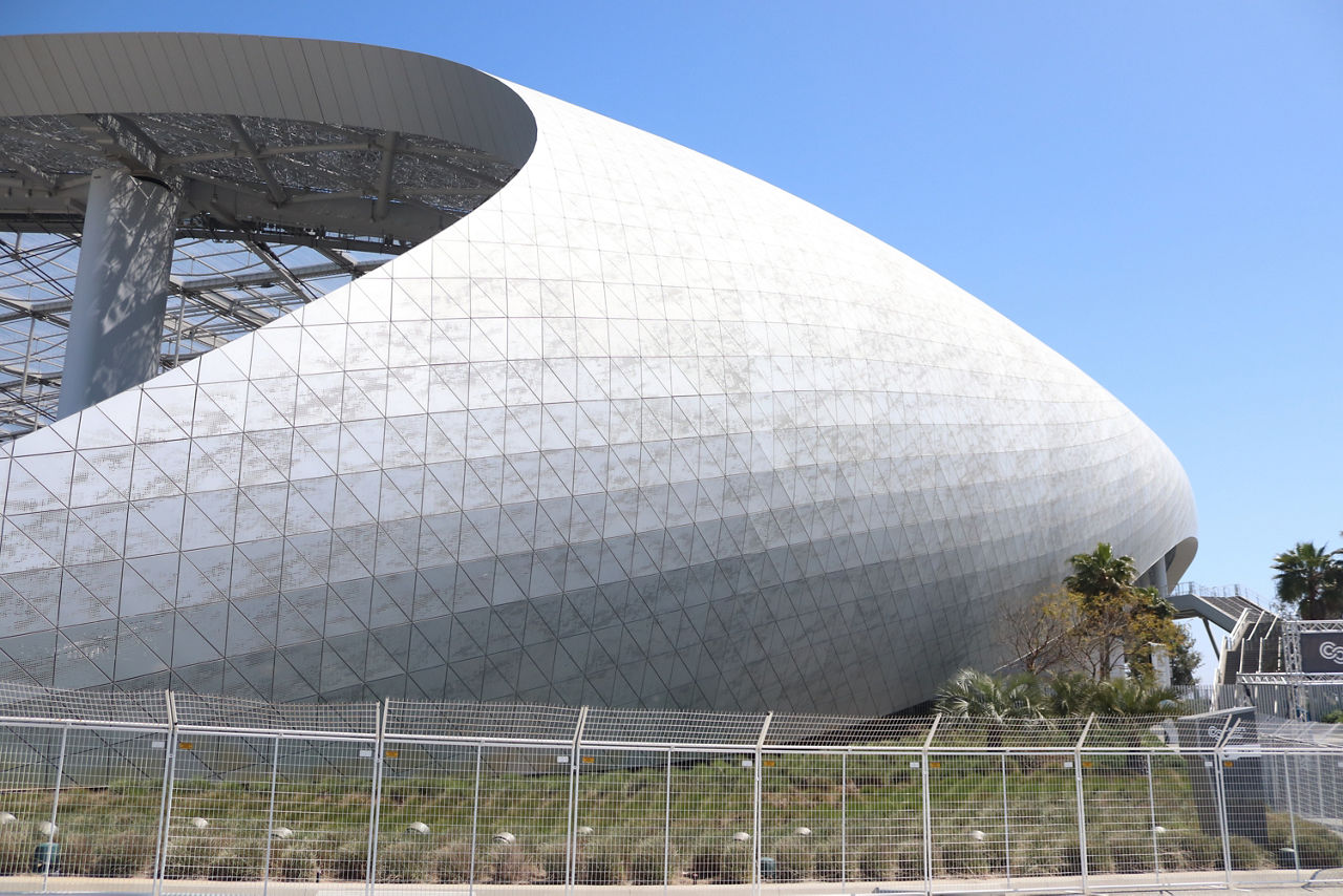 Architecture of Stadium in Los Angeles